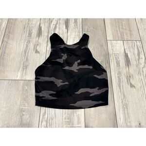Athleta Camo sports bra/athletic crop tank top size XS